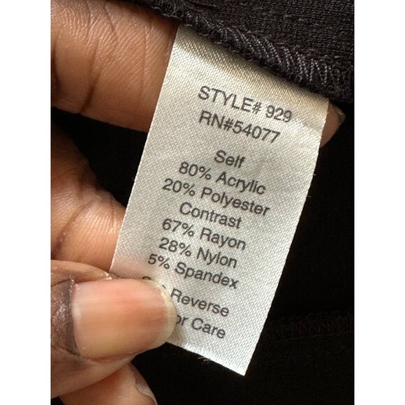 Cabi Black Faux Fur Vest Open Front XL Sleeveless Mob Wife Boho Chic - Picture 5 of 9